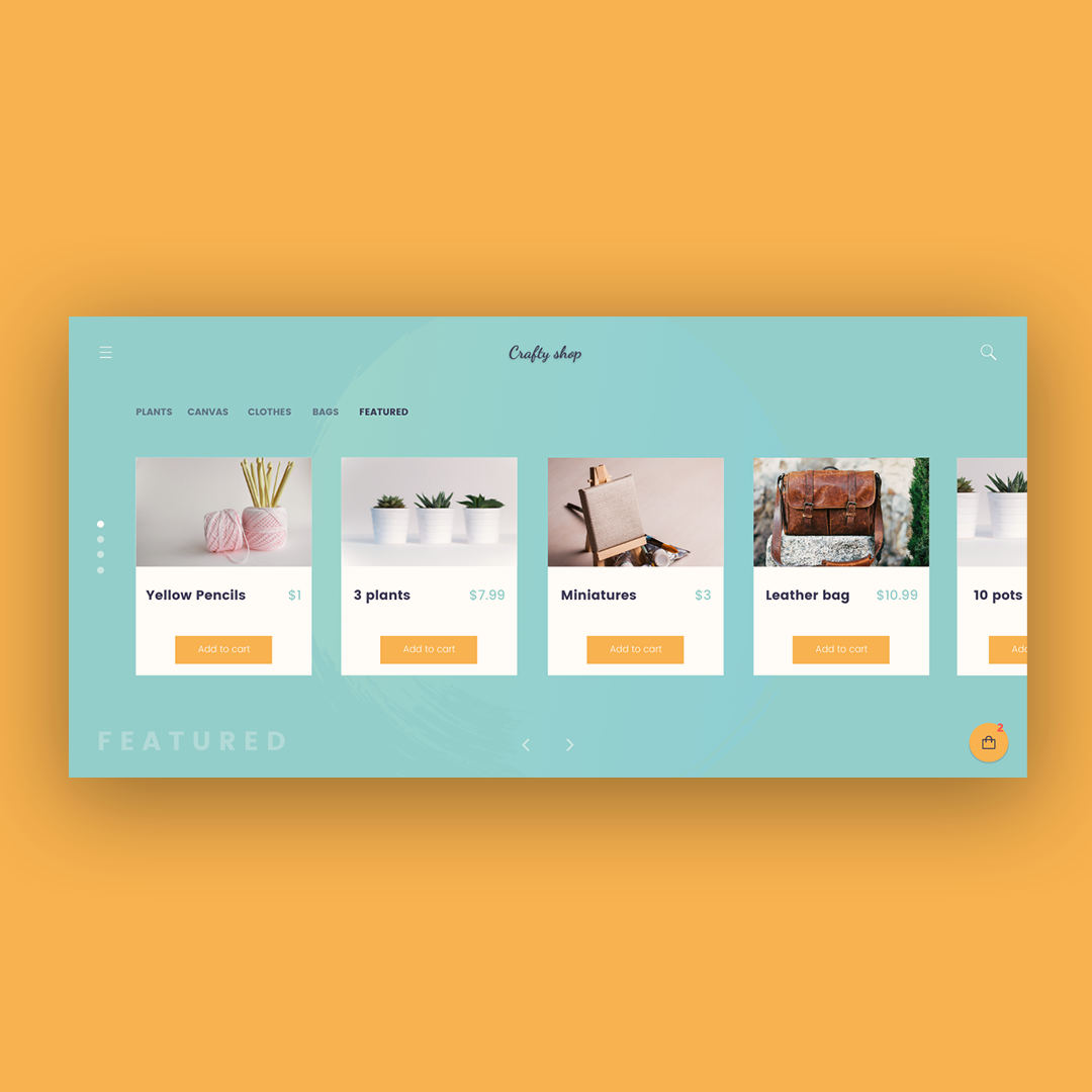 E-commerce Crafty webdesign