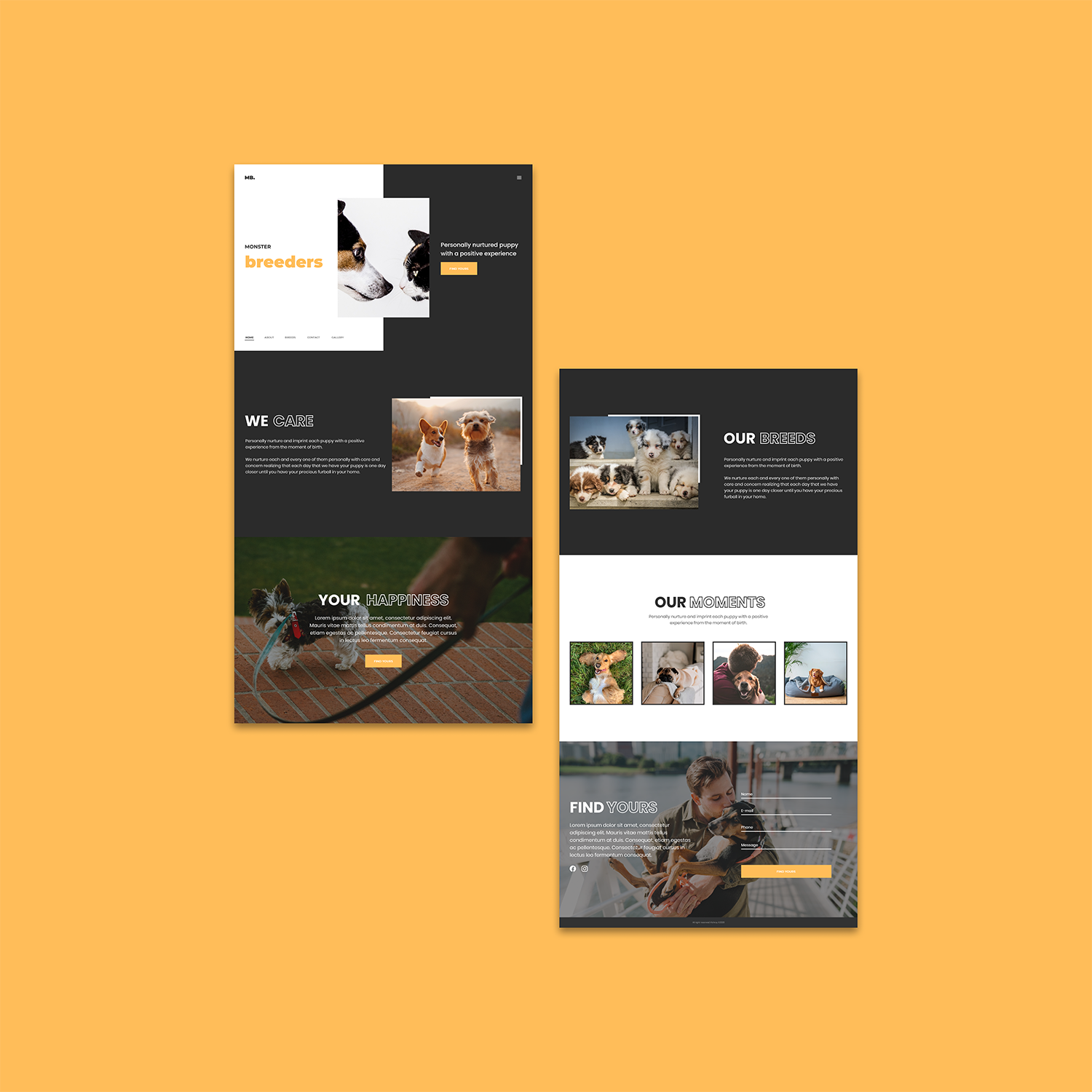Monster breeders webdesign