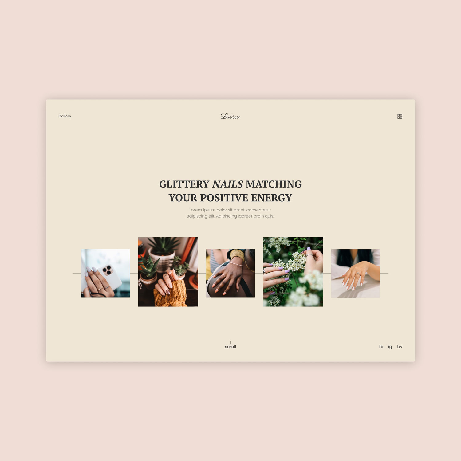 Nail art web design